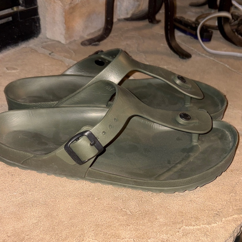 Women’s army green EVA BIRKENSTOCKS